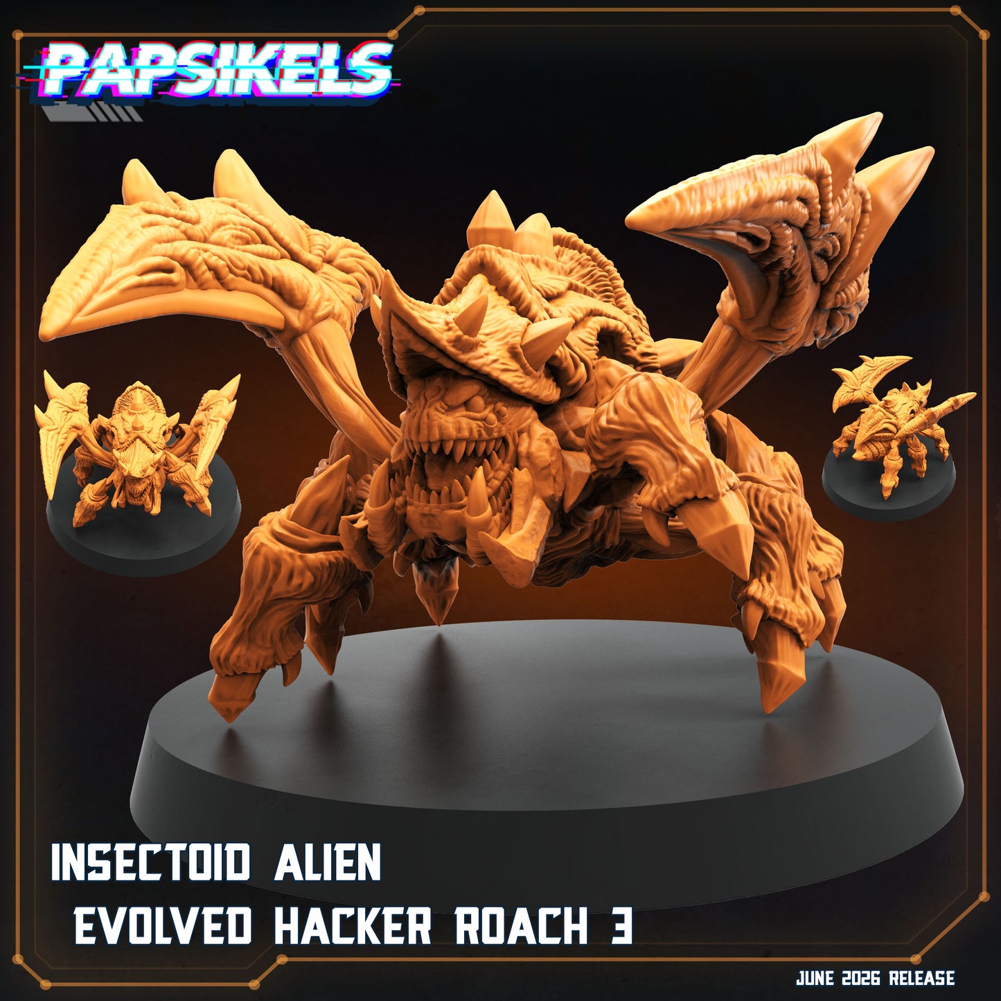 Insectoid Alien Evolved Hacker Roach