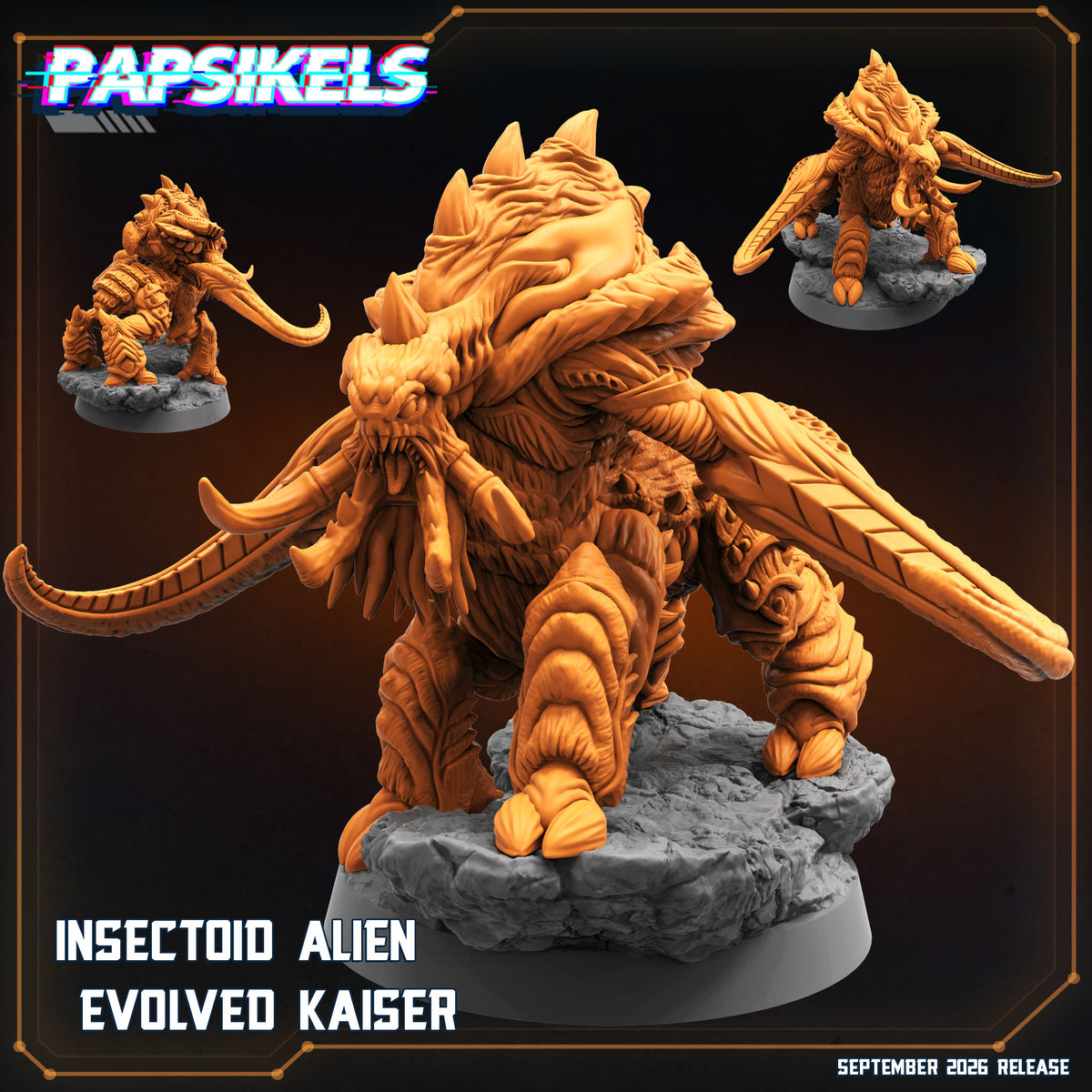Insectoid Alien Evolved Kaiser (3 models)