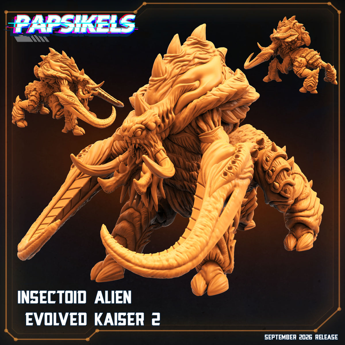 Insectoid Alien Evolved Kaiser (3 models)
