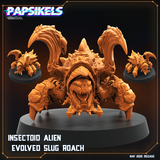 Insectoid Alien Evolved Slug Roach (5 modelos)