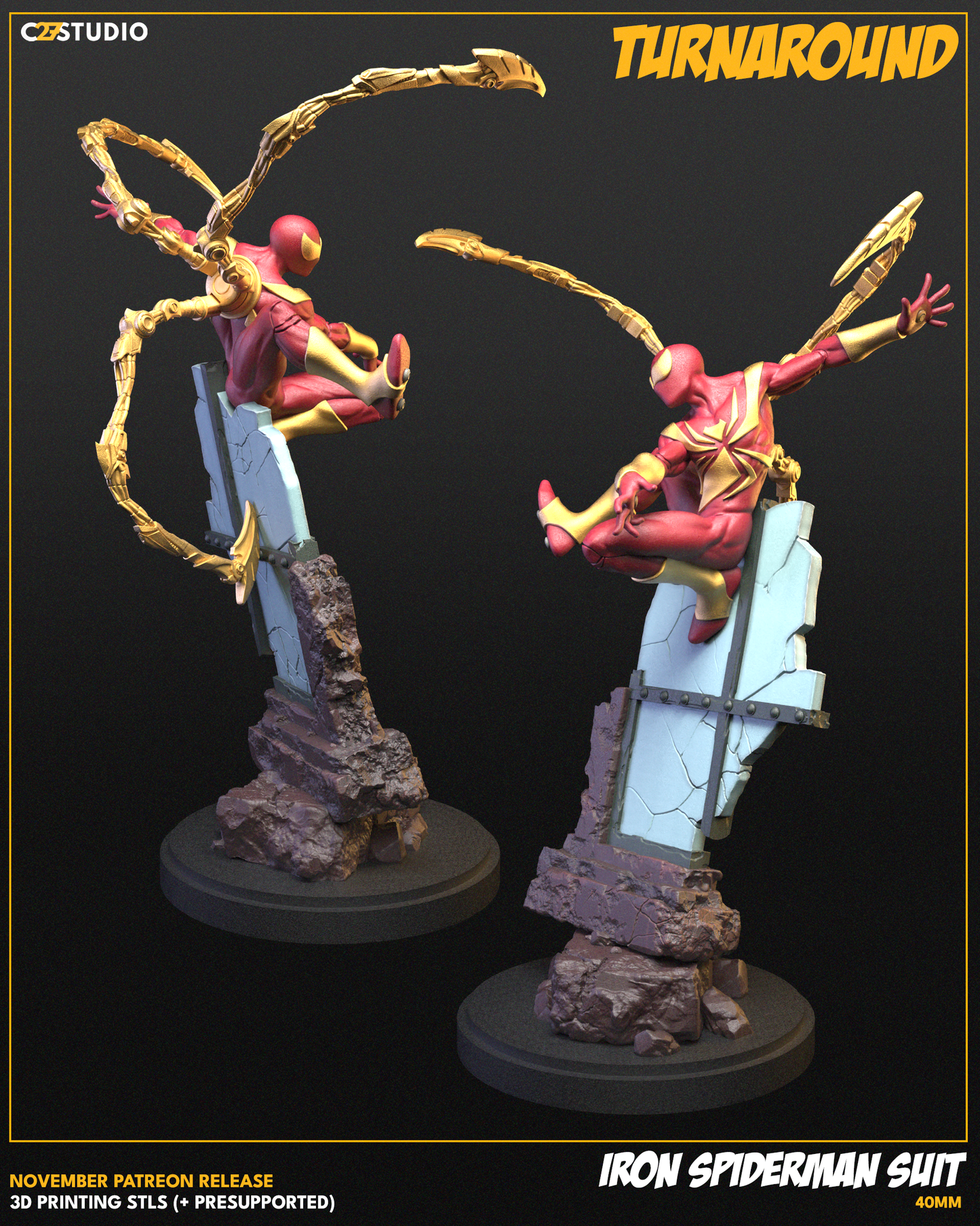 Iron Spiderman Suit FanArt