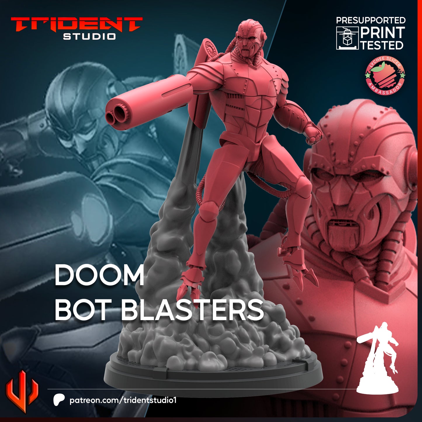 Doom Bot Blasters FanArt ( 3 modelos)