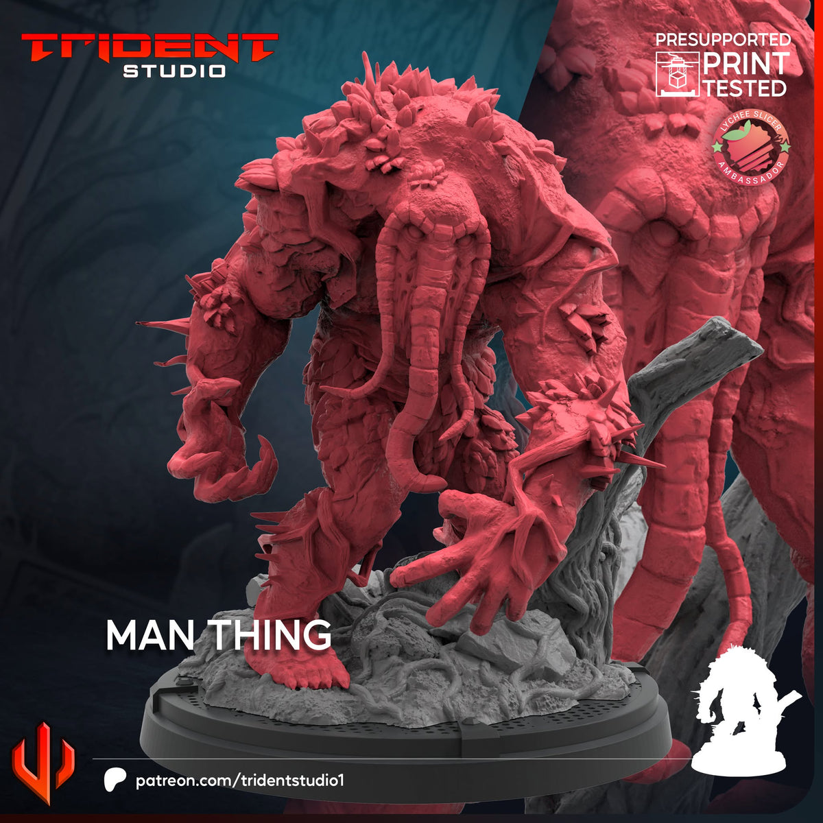 Man Thing Vector Man Thing FanArt – 🏅 EboraMiniatures