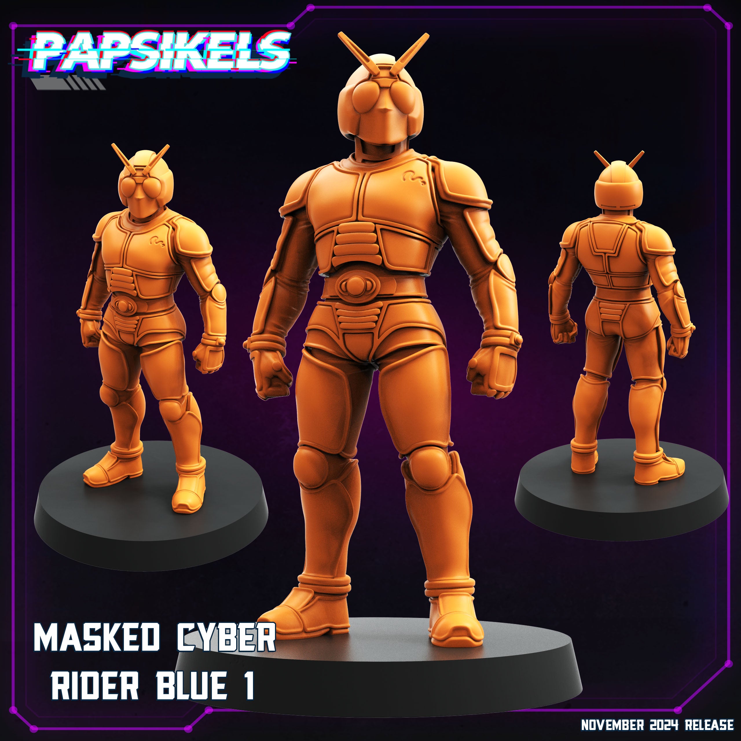 Masked Cyber Rider Blue – 🏅 EboraMiniatures