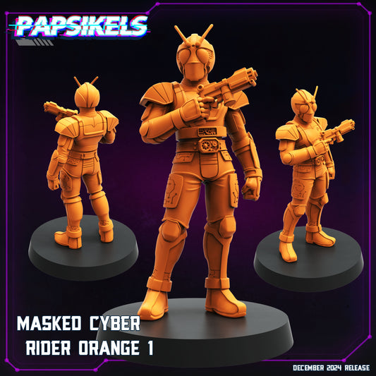 Masked Cyber Rider Orange (3 modelos)