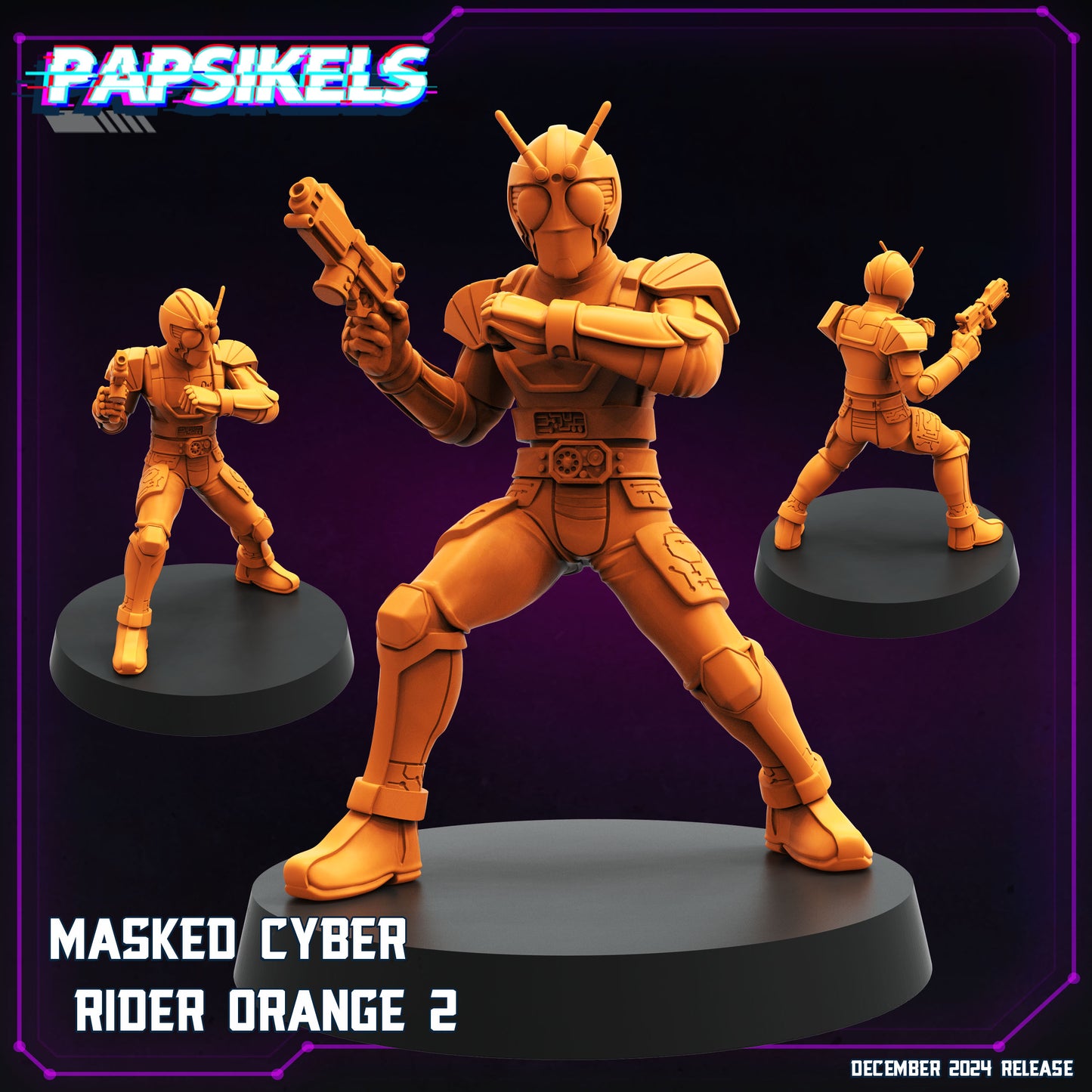 Masked Cyber Rider Orange (3 modelos)