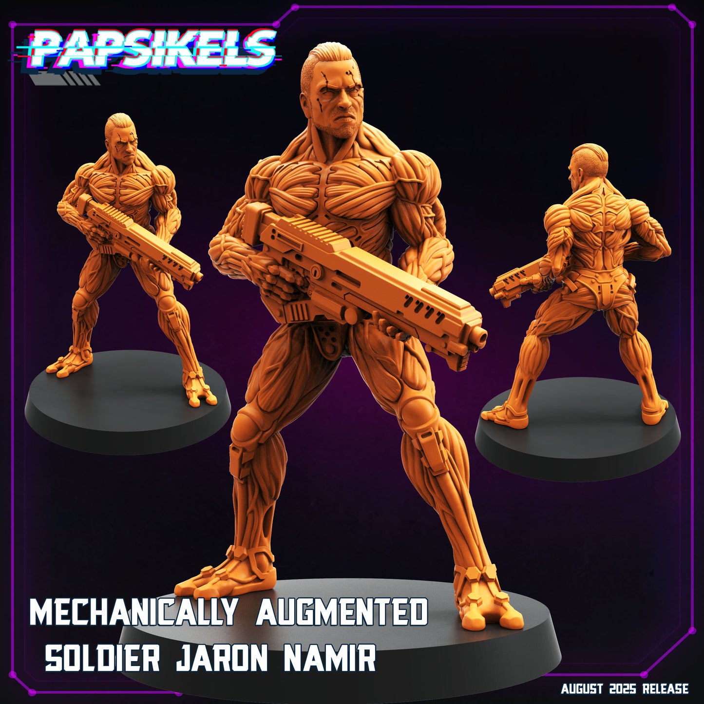 Mechanically Augmented Soldier Jaron Namir (3 modelos)