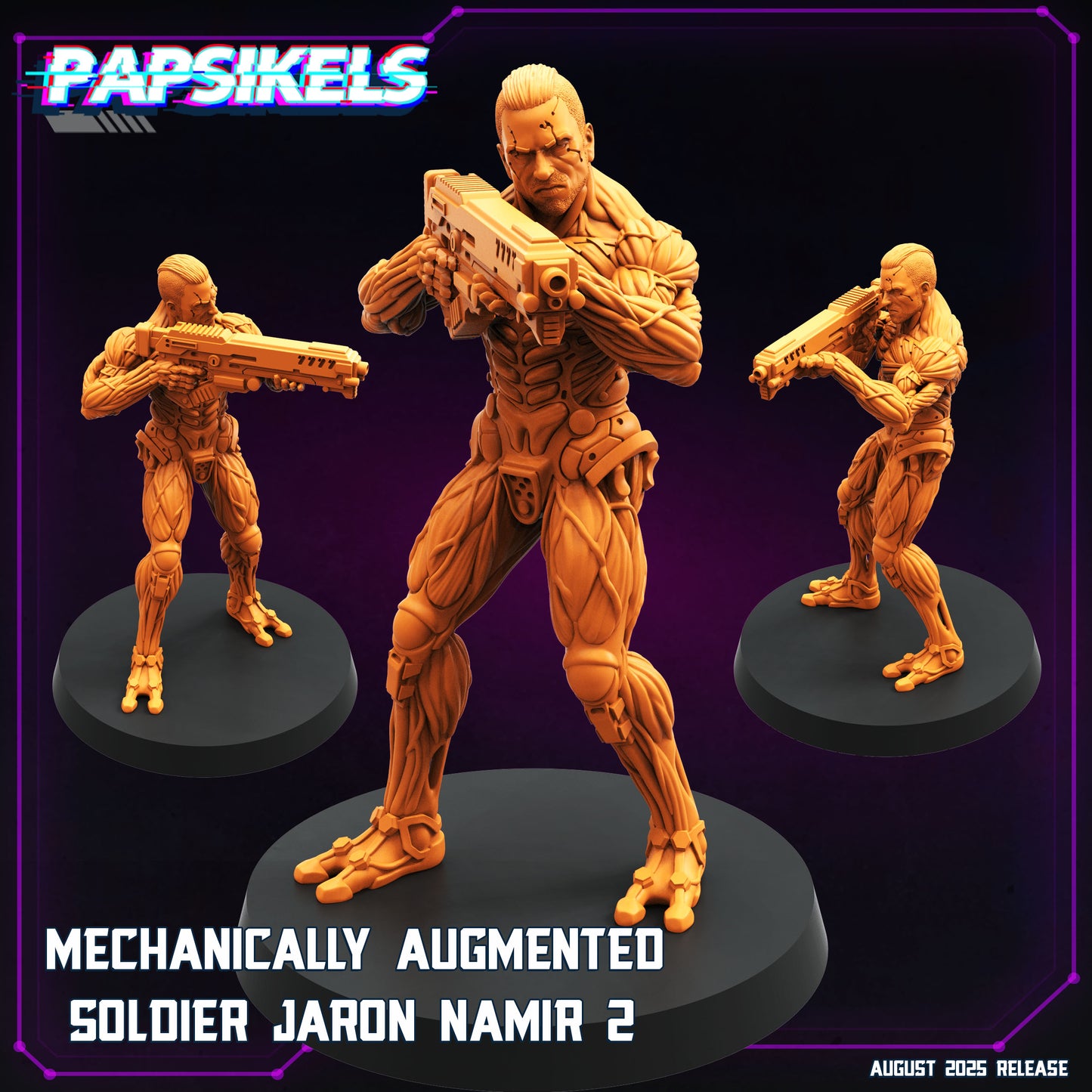 Mechanically Augmented Soldier Jaron Namir (3 modelos)