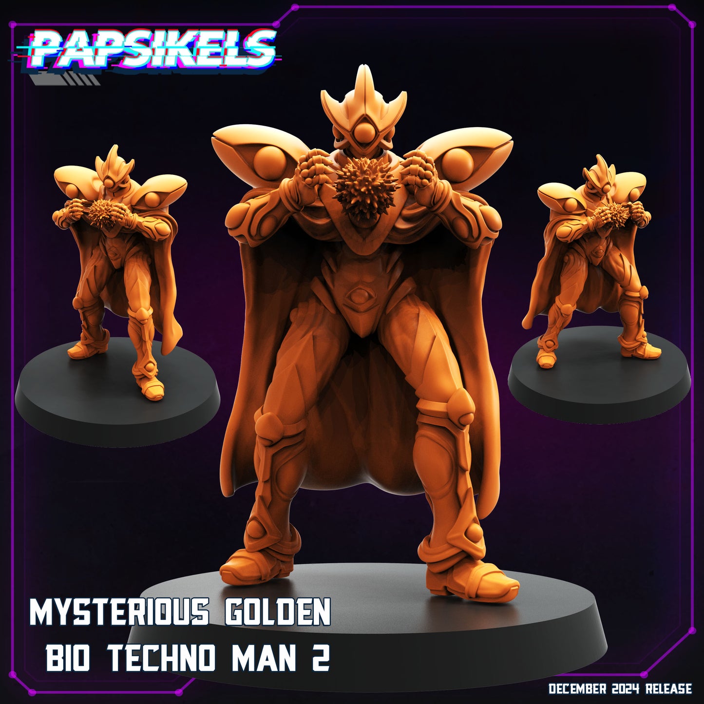 Mysterious Golden Bio Techno Man (3 modelos)