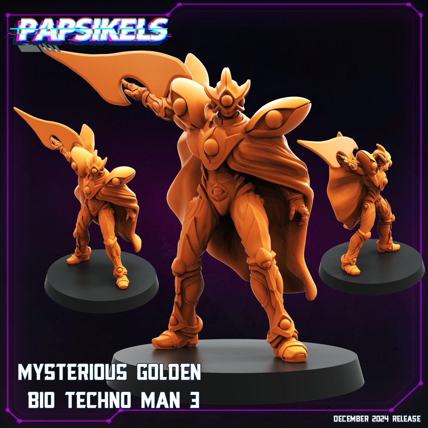 Mysterious Golden Bio Techno Man (3 modelos)