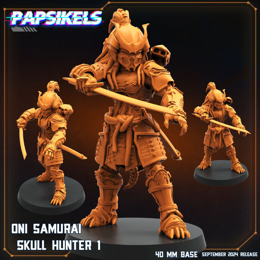 Oni Samurai Skull Hunter