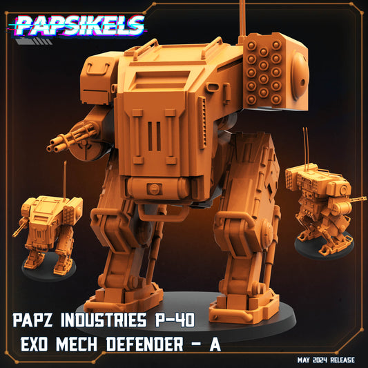 PAPZ Industries P 40 Exo Mech Defender A