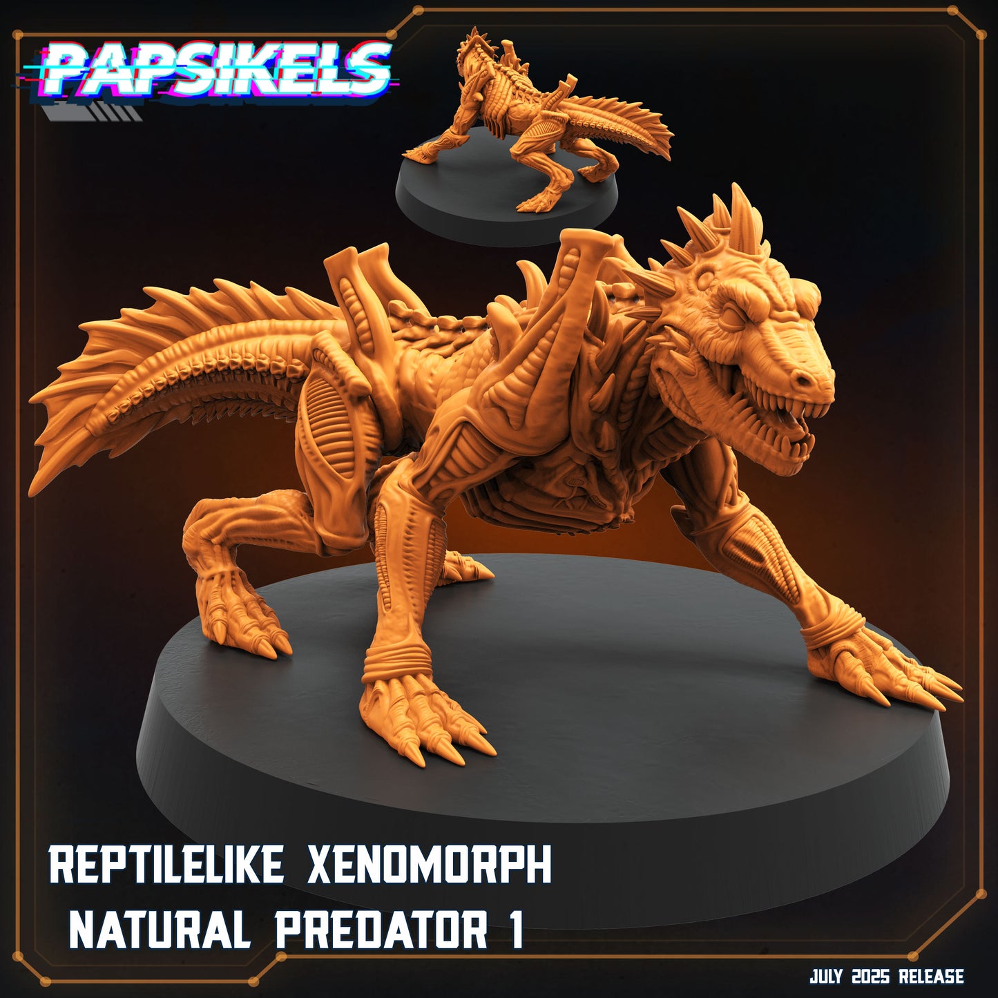 Reptilelike Xenomorph Natural Predator (7 modelos)