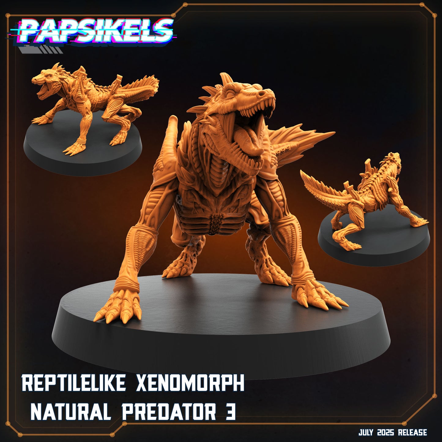 Reptilelike Xenomorph Natural Predator (7 modelos)