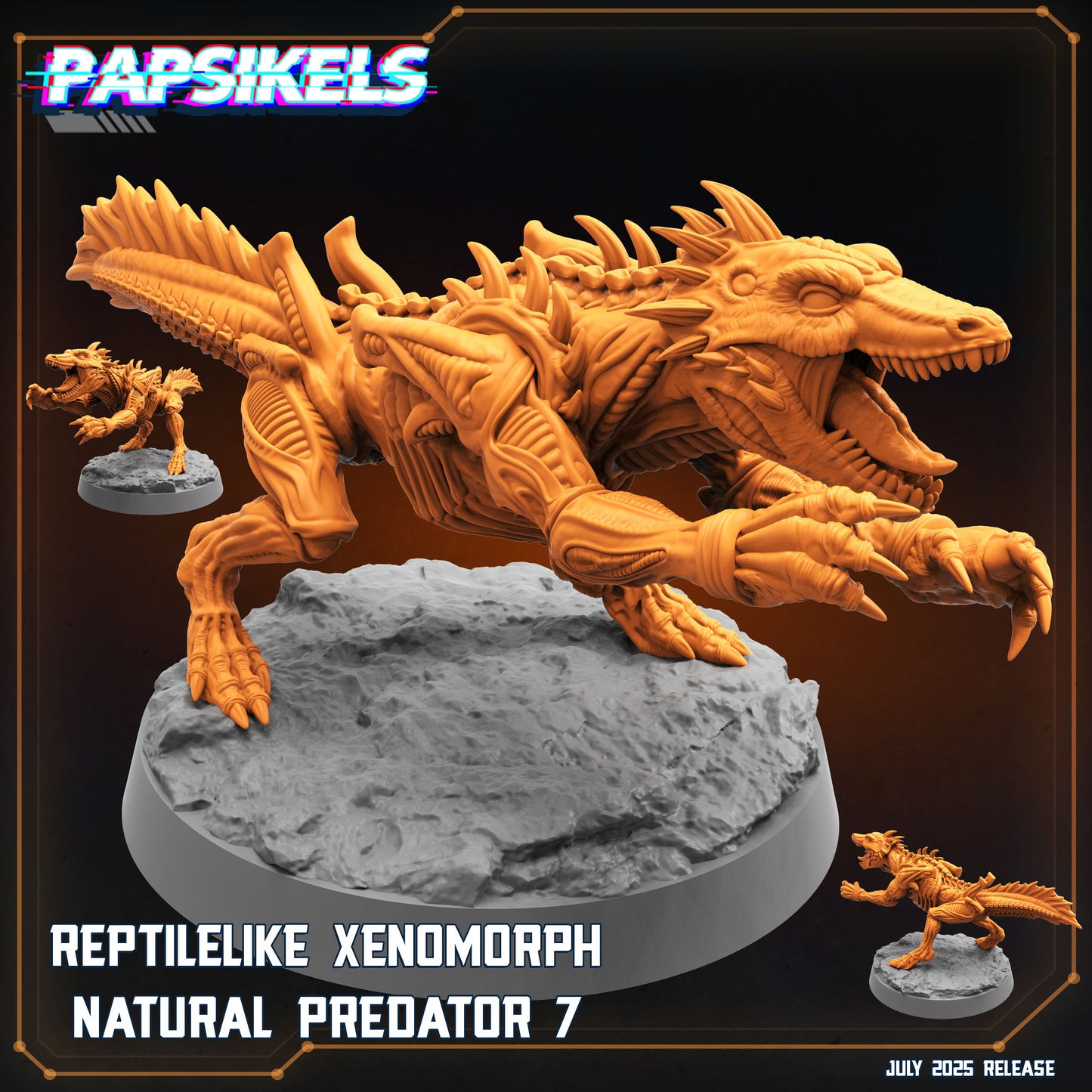 Reptilelike Xenomorph Natural Predator (7 modelos)