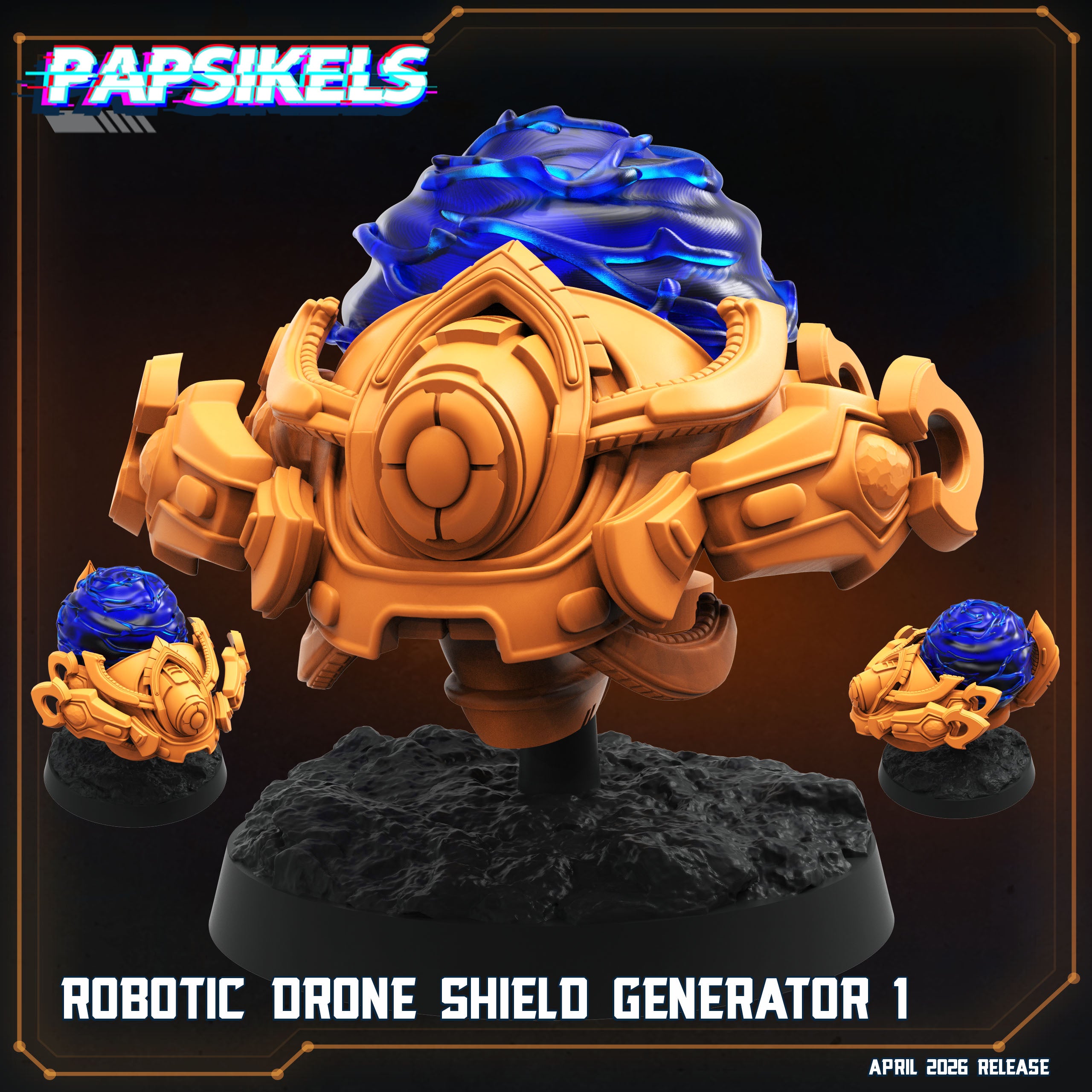 Robotic Drone Shield Generators (2 modelos) – 🏅 EboraMiniatures