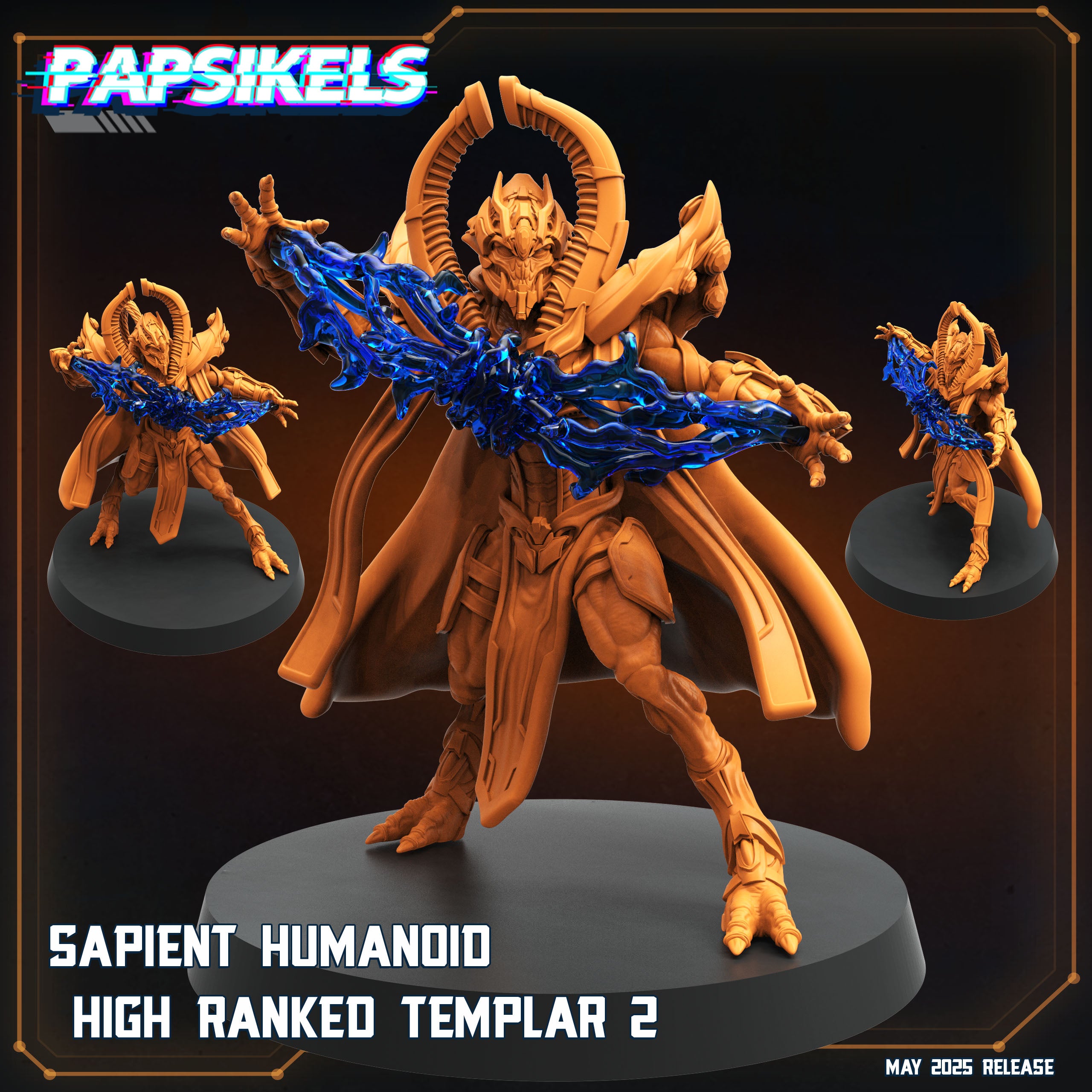 Sapient Humanoid High Ranked Templar (2 models) – 🏅 EboraMiniatures