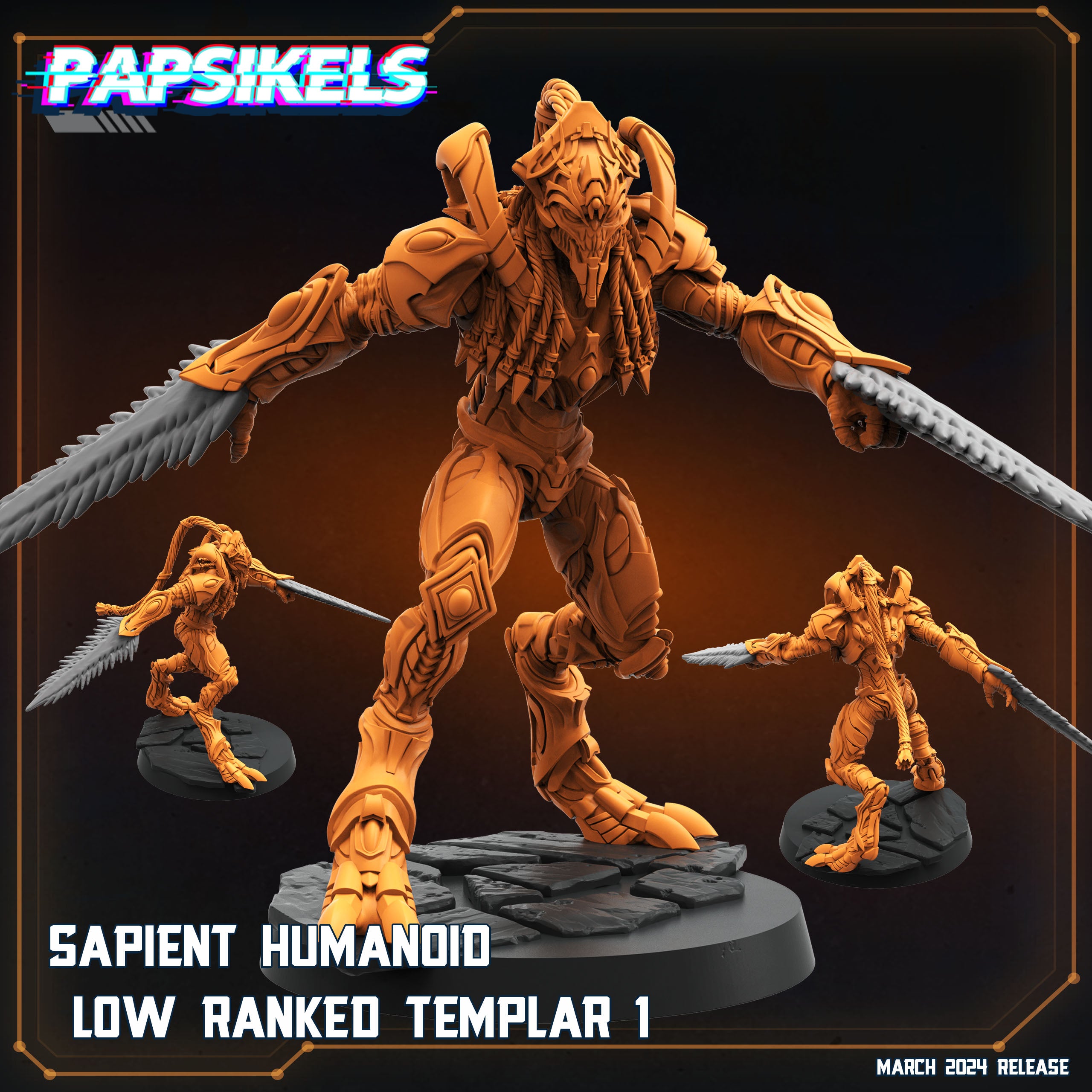 Sapient Raptor Sapient Humanoid Low Ranked Templar (8 modelos) β π
EboraMiniatures