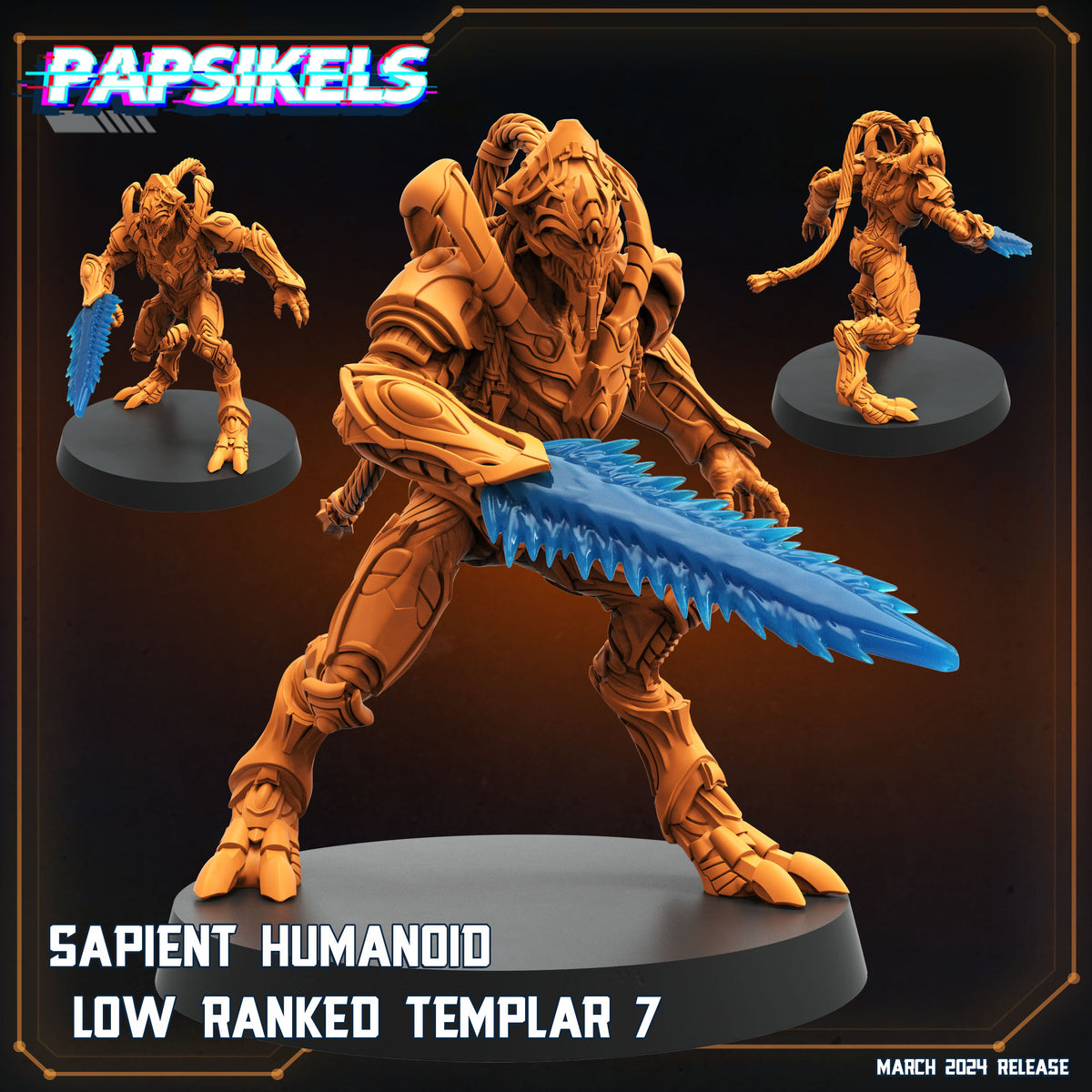 Sapient Raptor Sapient Humanoid Low Ranked Templar (8 models) β π
EboraMiniatures