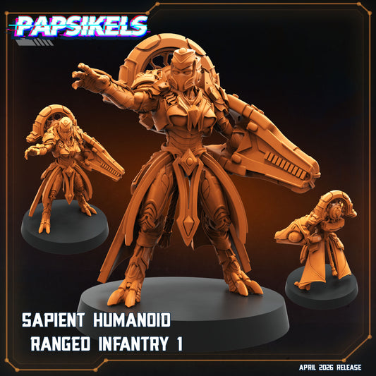 Sapient Humanoid Ranged Infantry (5 modelos)