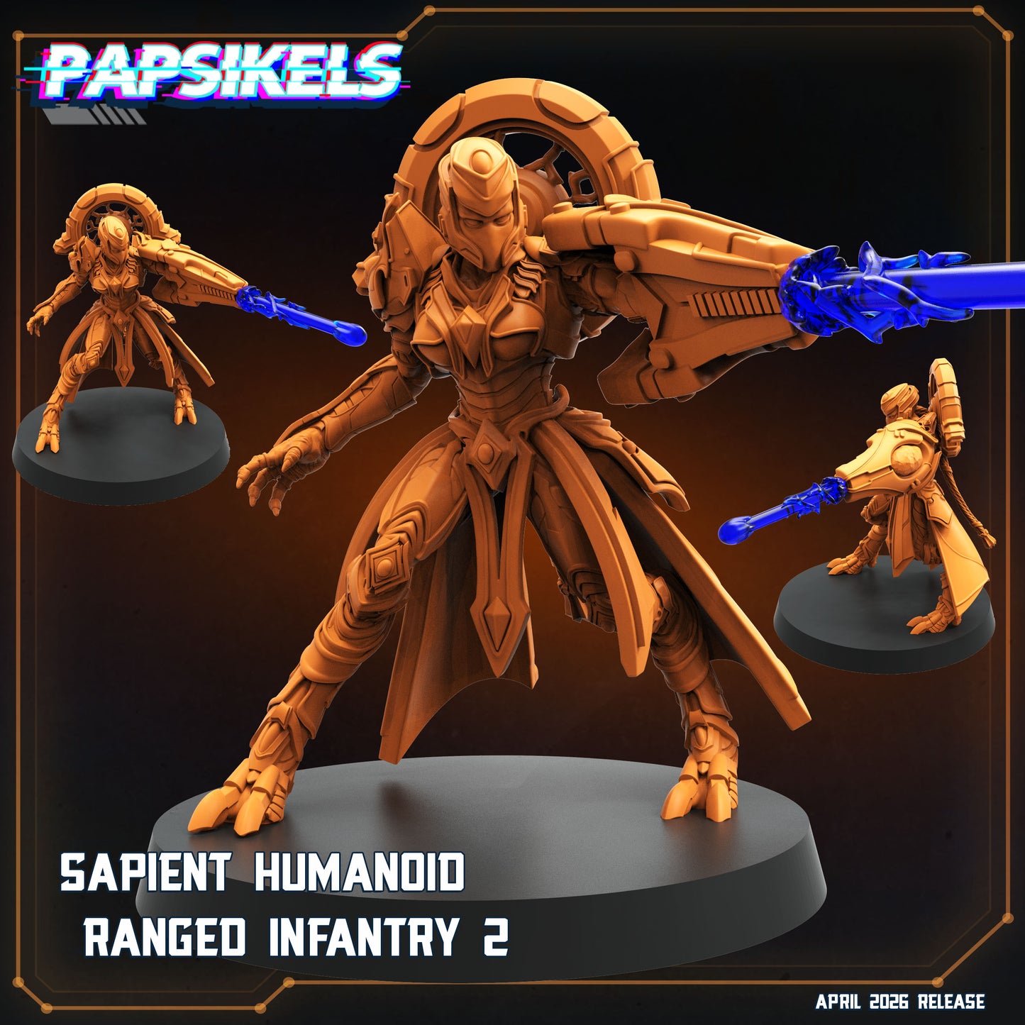 Sapient Humanoid Ranged Infantry (5 modelos)
