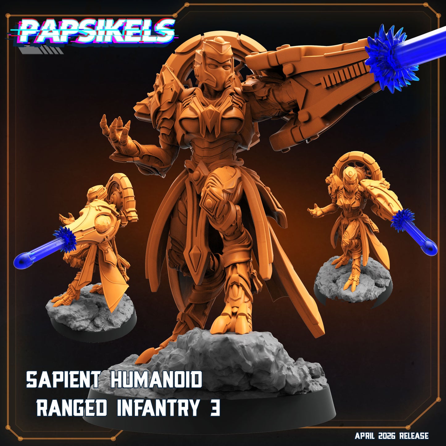 Sapient Humanoid Ranged Infantry (5 modelos)