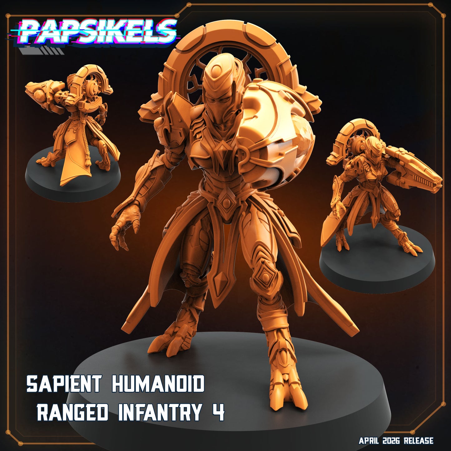 Sapient Humanoid Ranged Infantry (5 modelos)