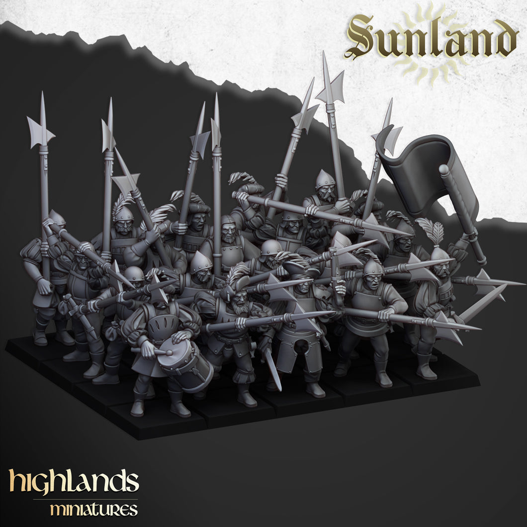 Sunland Troops with Halberds + CG