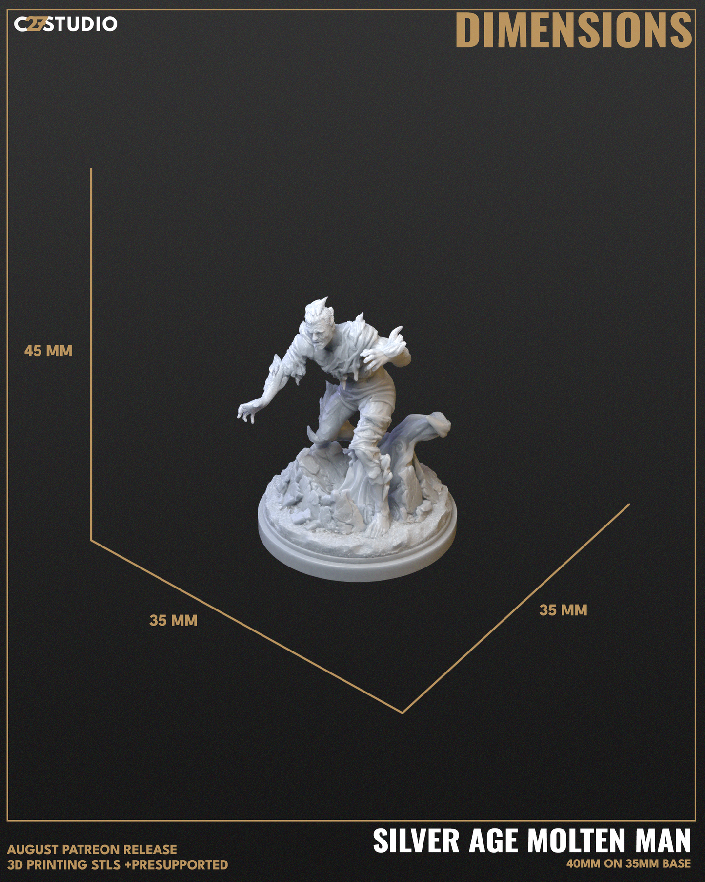 Silver Age Molten Man FanArt
