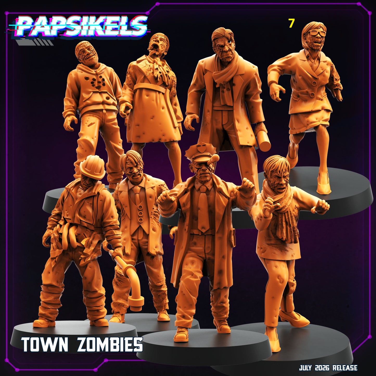 Town Zombies (8 modelos)