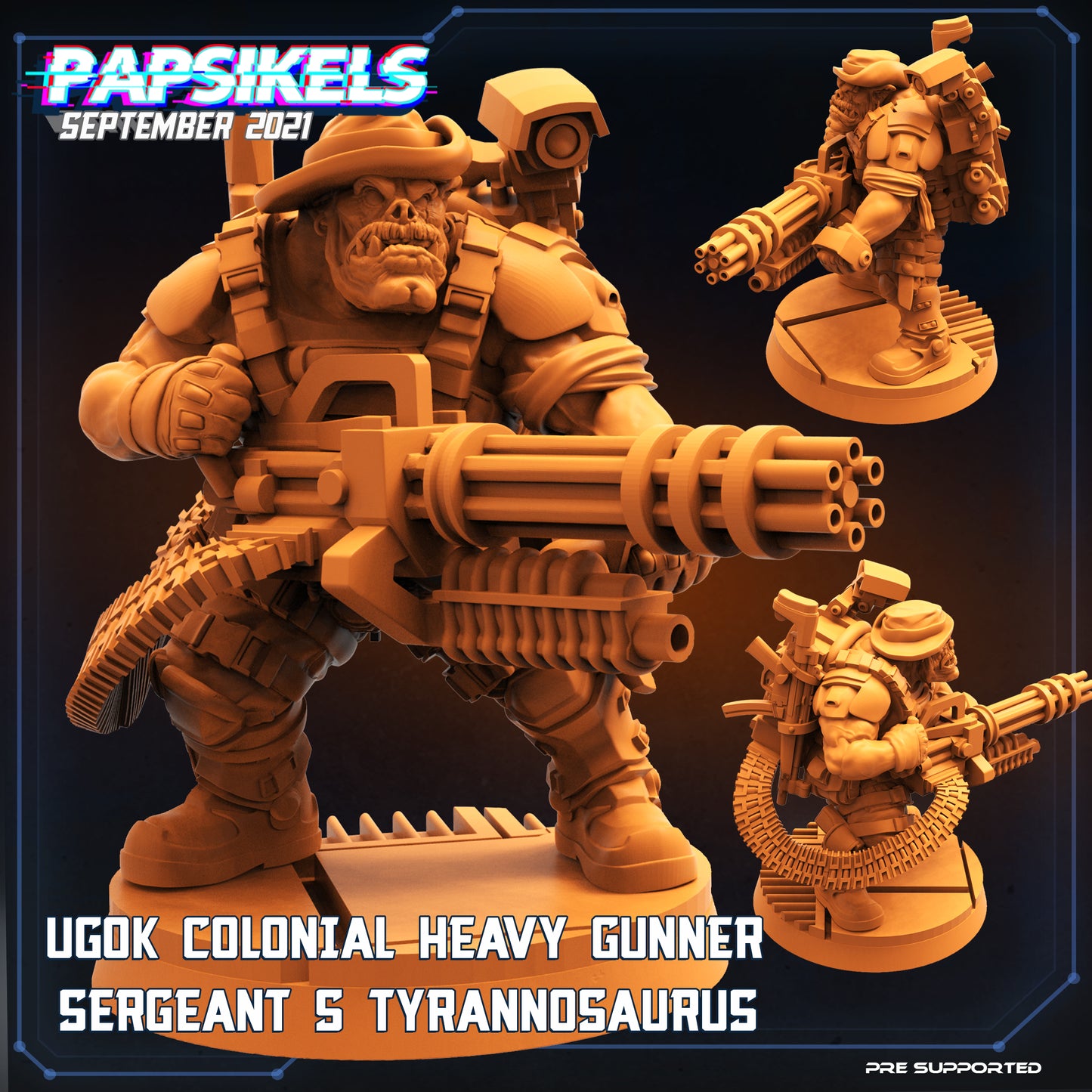 Ugok Colonial Heavy Gunner Sergeant S Tyrannosaurus