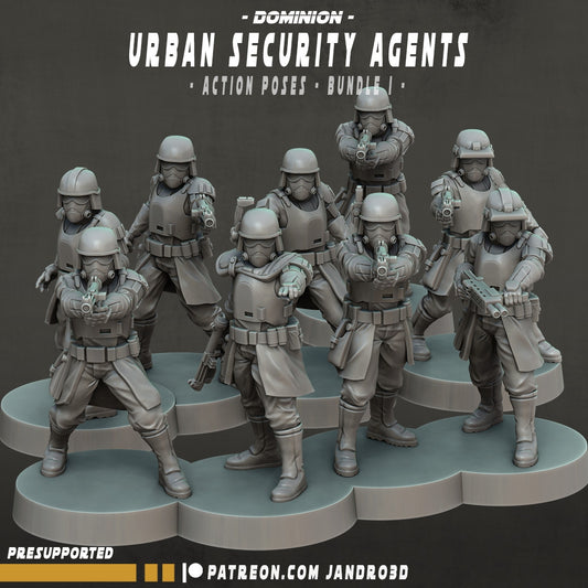 Urban Security Agents - Action Poses