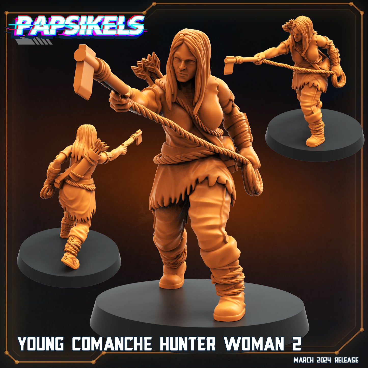 Young Comanche Hunter Woman 2