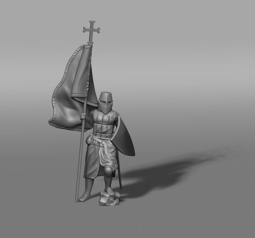 Knight with Banner