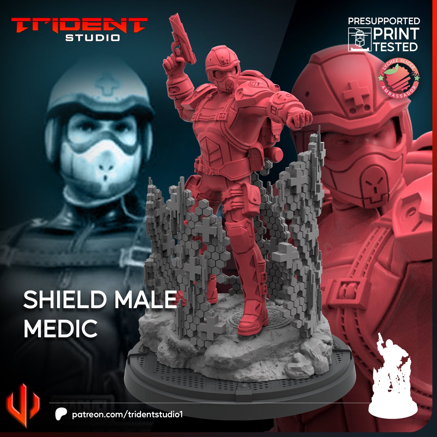 Shield Medic Male (3 models)