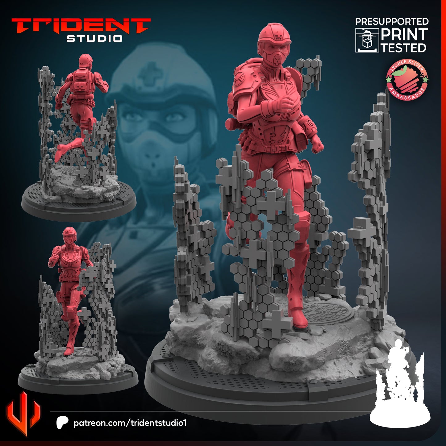 Shield Medic Female (3 models)