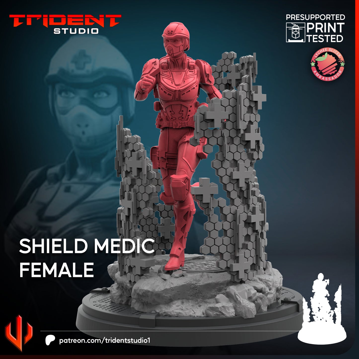 Shield Medic Female (3 models)