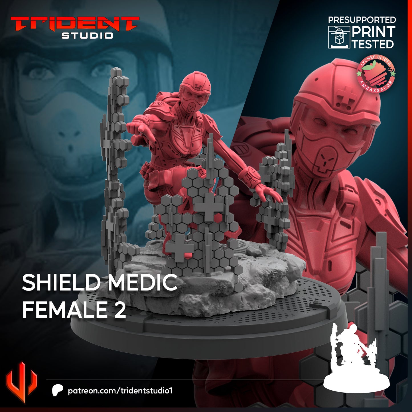 Shield Medic Female (3 models)