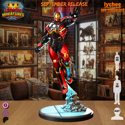 Anti-Magic Red and Gold Tech Titan
