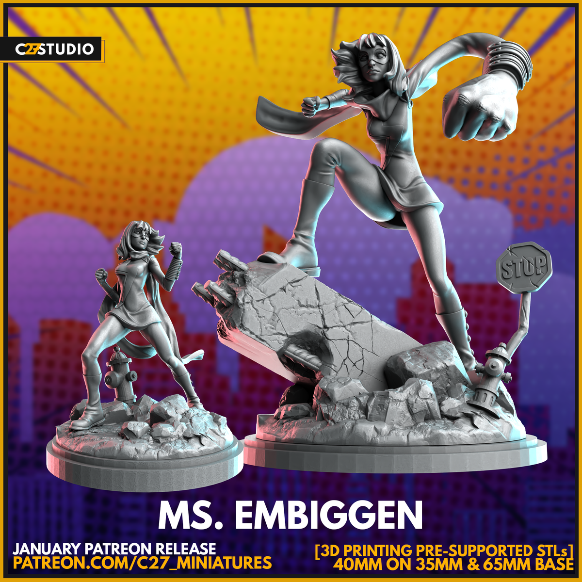 Embiggen Deviantart Ms. Embiggen (2 variants) – 🏅 EboraMiniatures