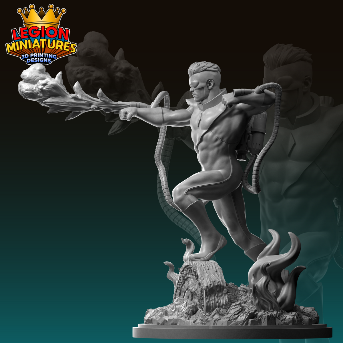 Pyro Fire Statue Pyro FanArt – 🏅 EboraMiniatures