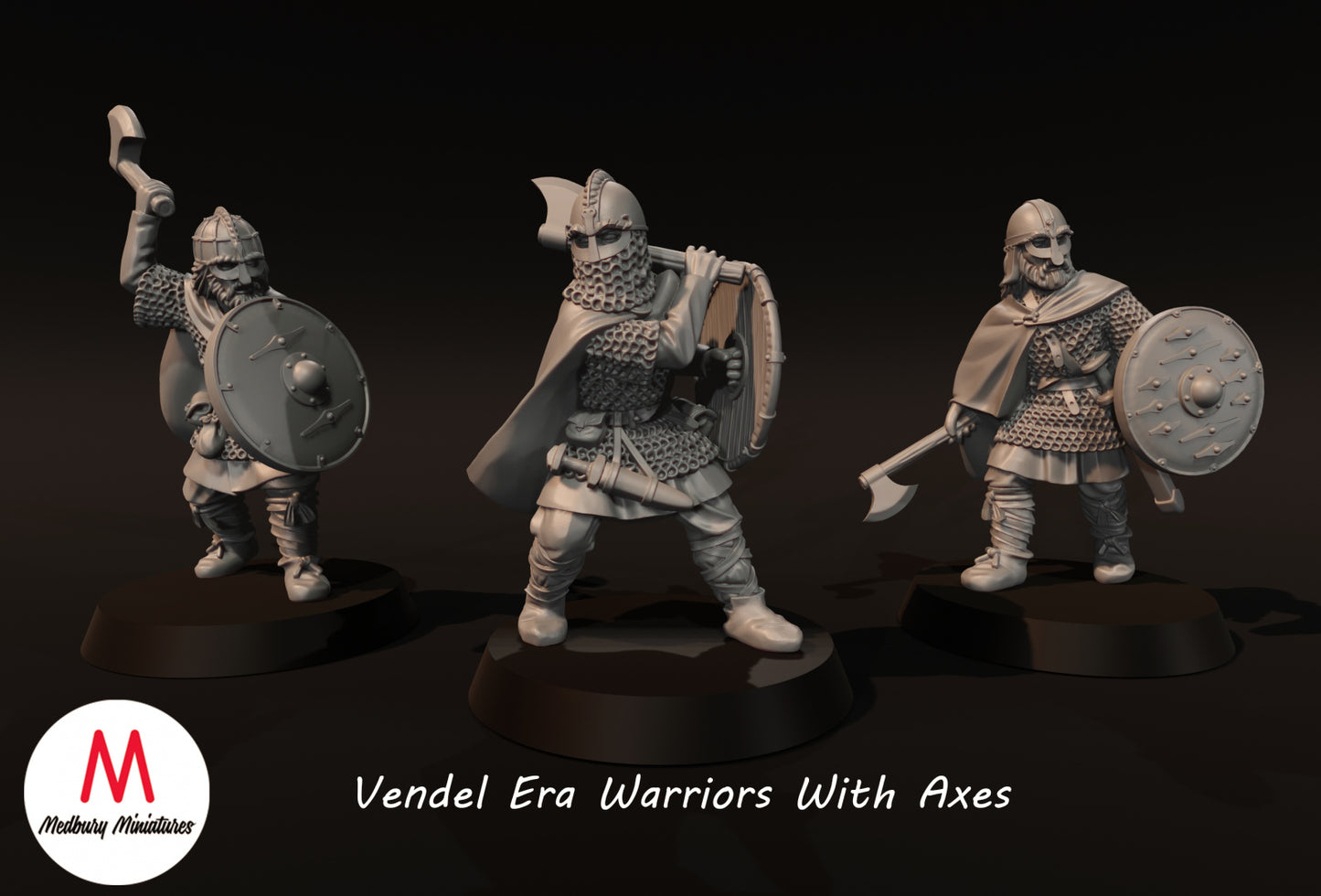 Vendel Era Warriors With Axes