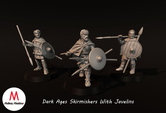 Dark Ages Skirmishers With Javelins (2 versions)