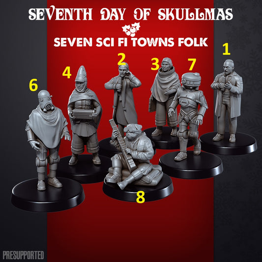 Seven Sci Fi Towns Folk