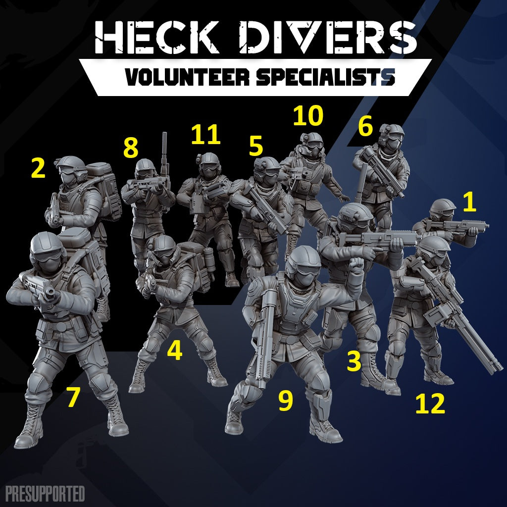Heck Divers. Volunteer Specialists
