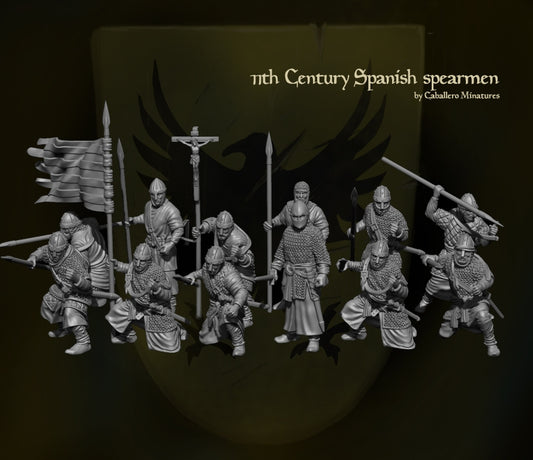 Spanische Speerkämpfer aus dem 11. Jahrhundert