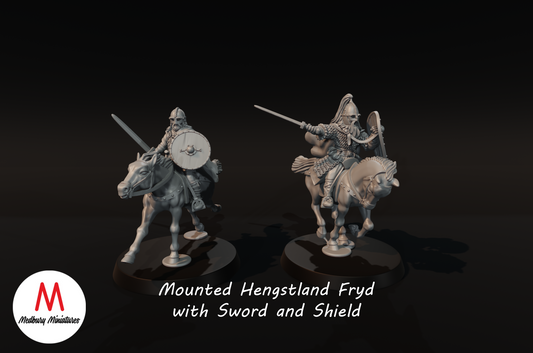 Mounted Hengstland Fryd with Sword and Shield