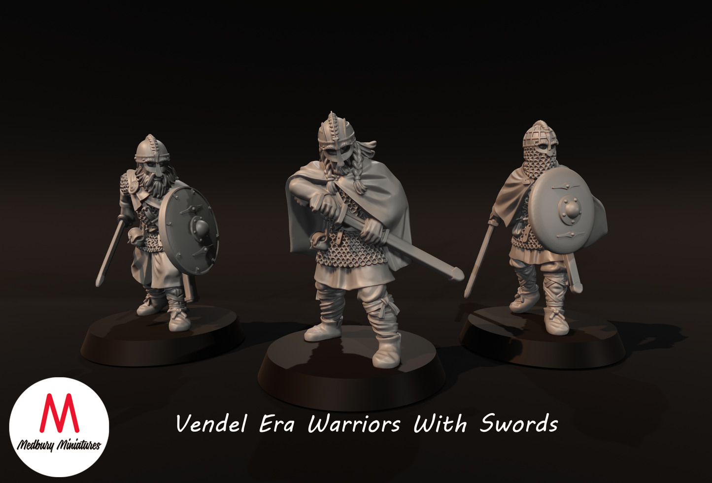 Vendel Era Warriors with Swords