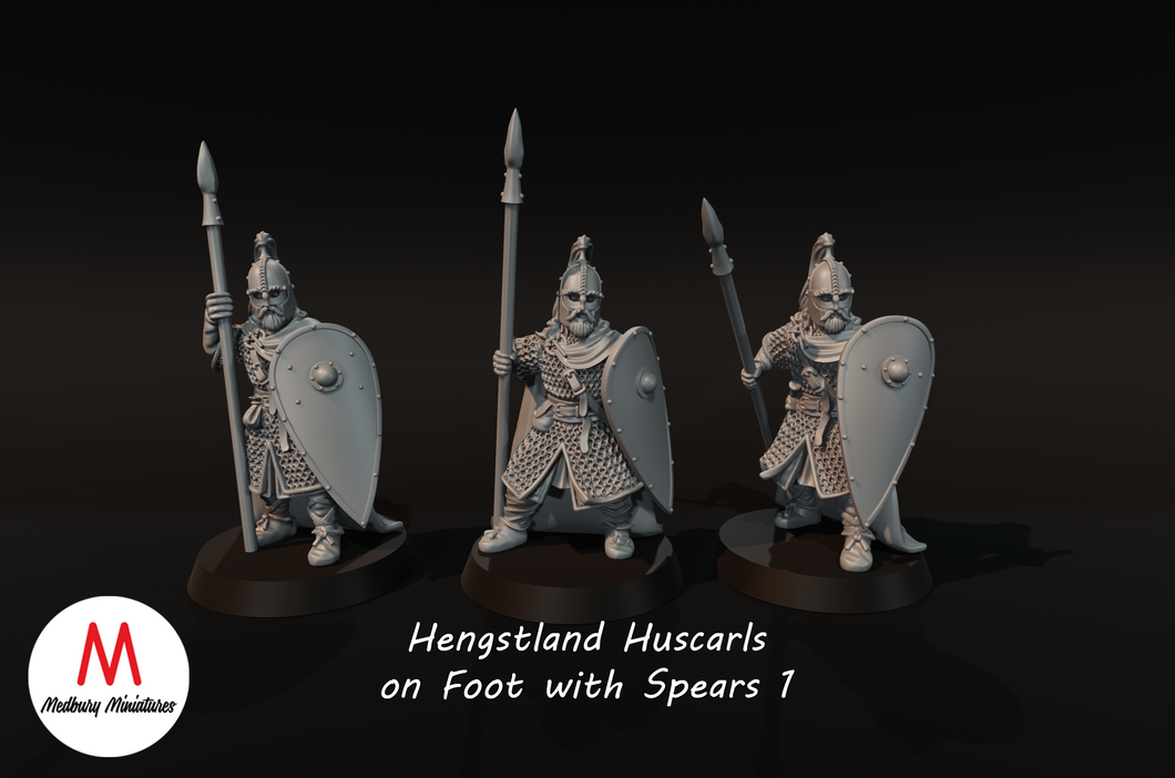 Hengstland Huscarls on foot with spears 1