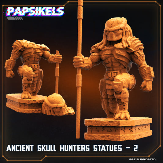 Ancient Skull Hunter Statues